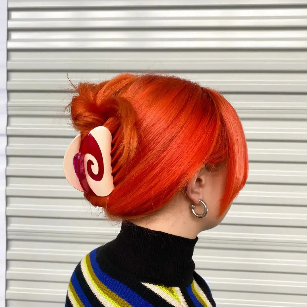 Chunks - Swirl hair claw - Raspberry Cream
