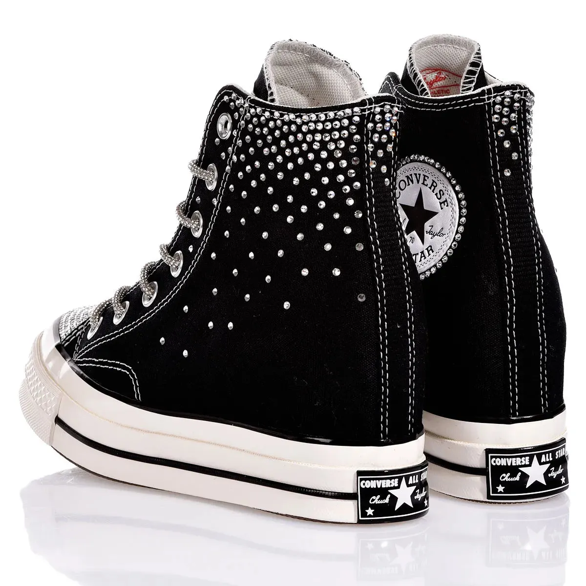 Converse Wedge Swarovski Black