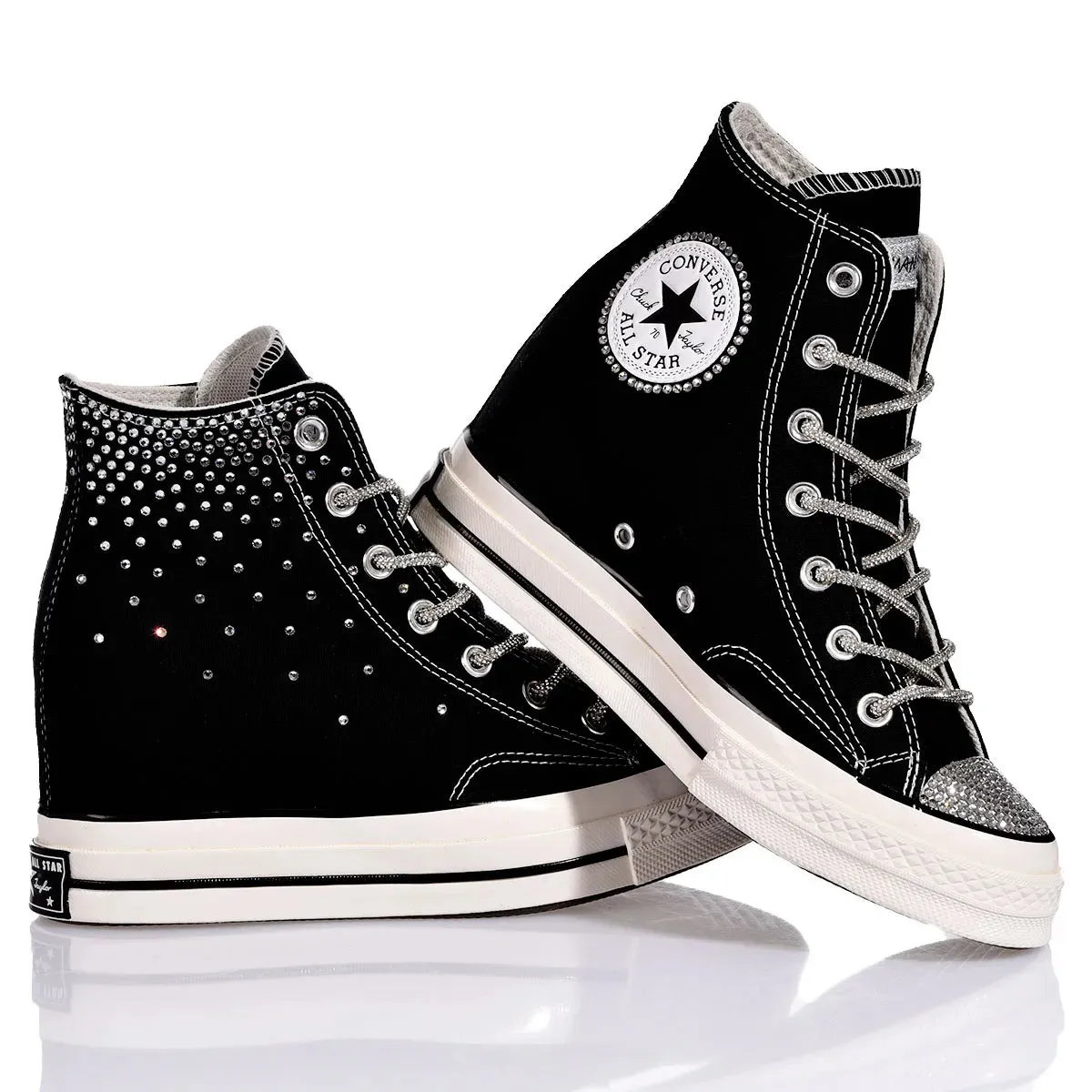 Converse Wedge Swarovski Black