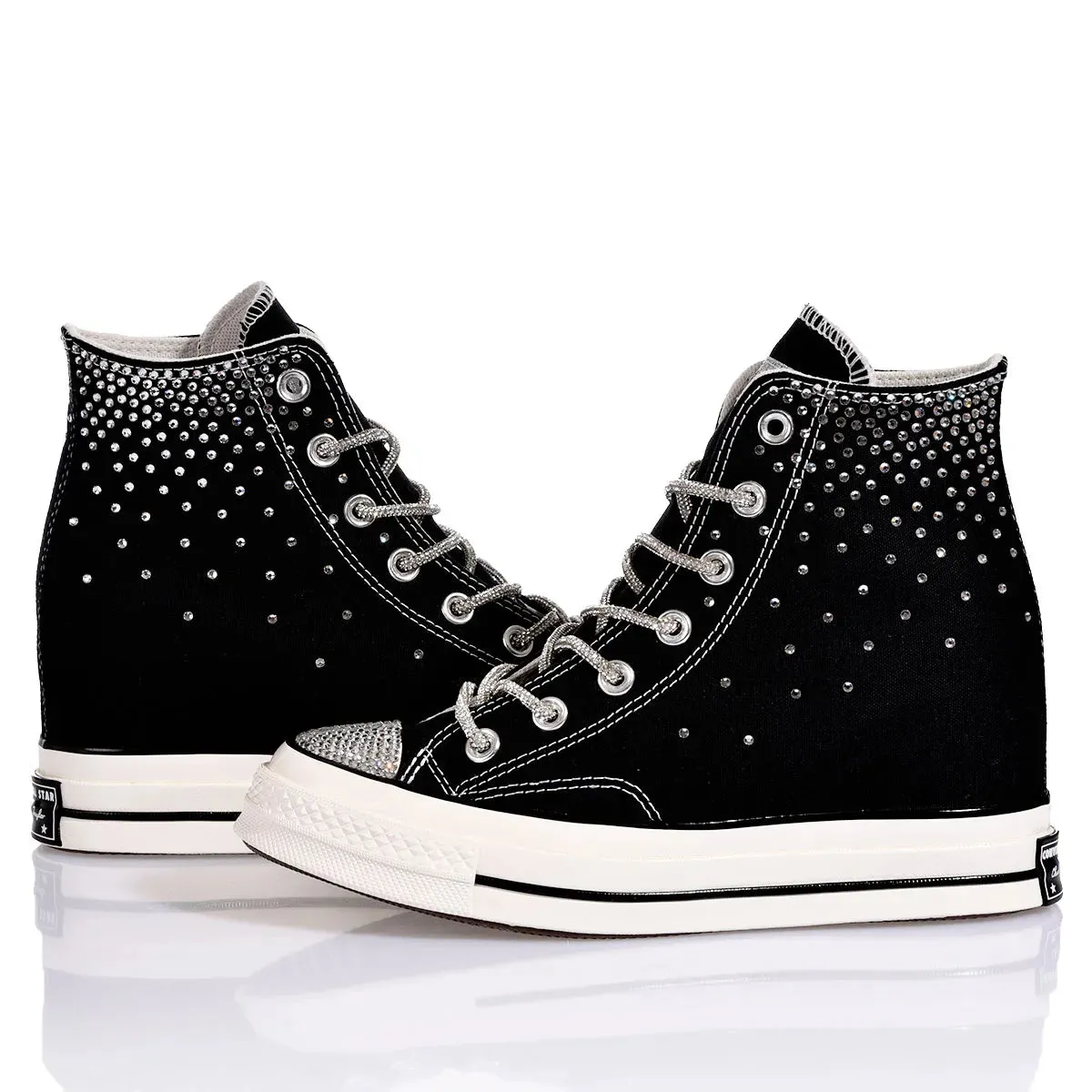 Converse Wedge Swarovski Black