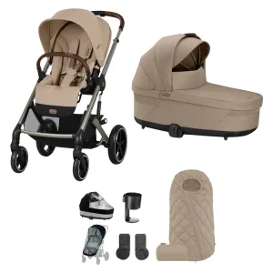 Cybex Balios S Lux Essential Bundle in Taupe/Almond Beige