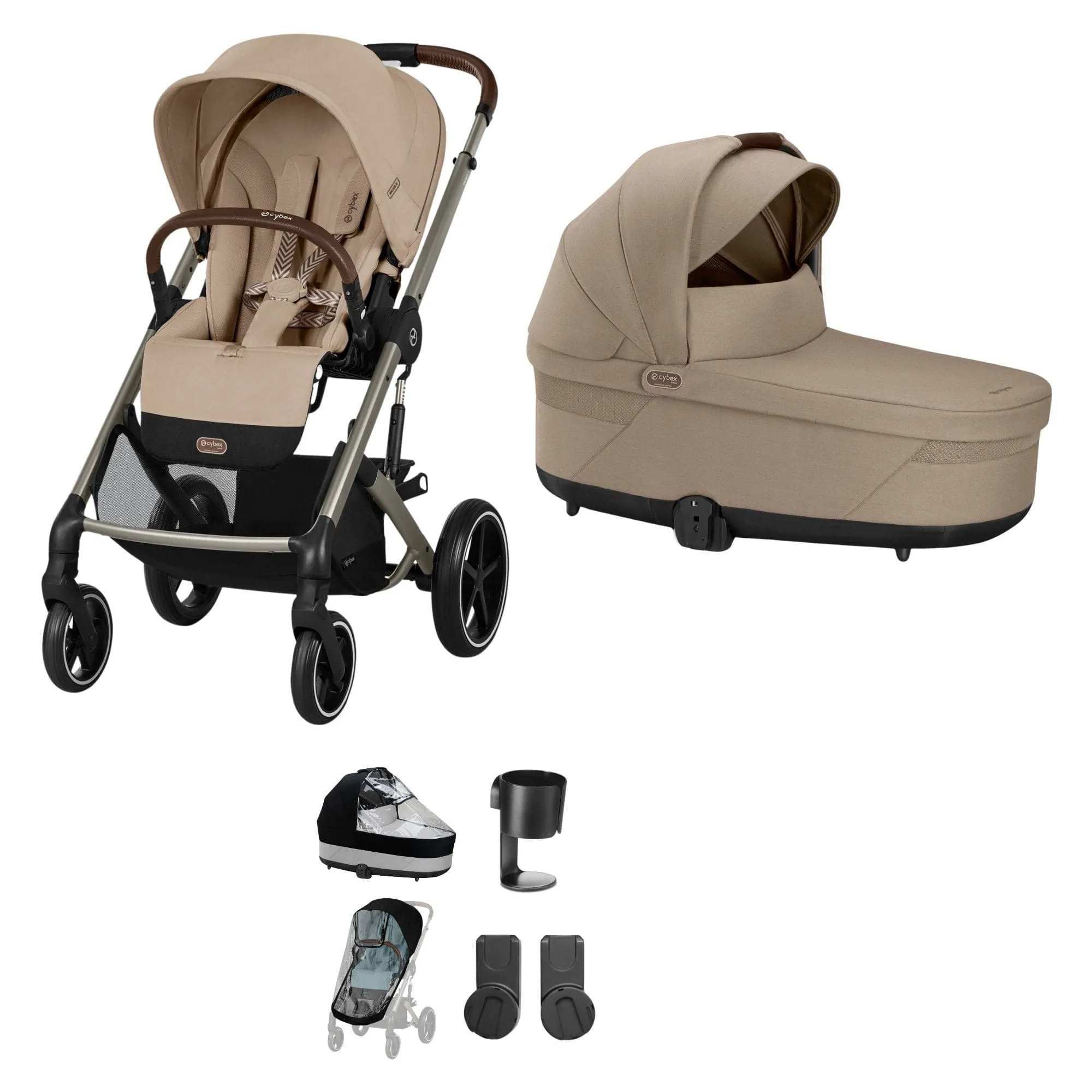 Cybex Balios S Lux Essential Bundle in Taupe/Almond Beige