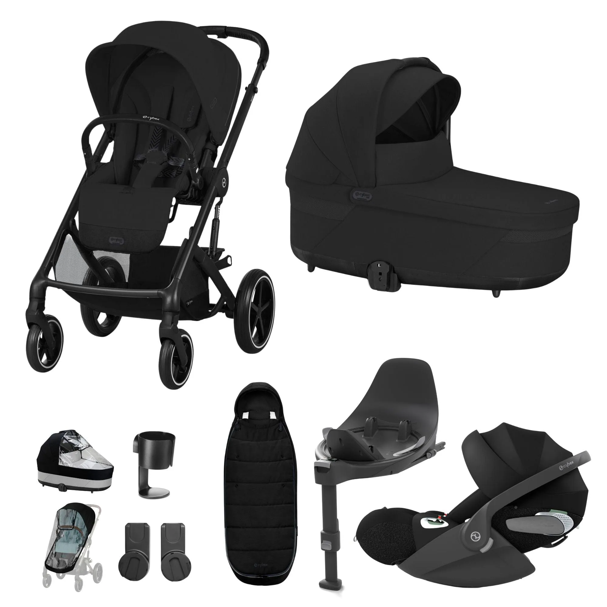 Cybex Balios S Lux Luxury Bundle in Black/Moon Black