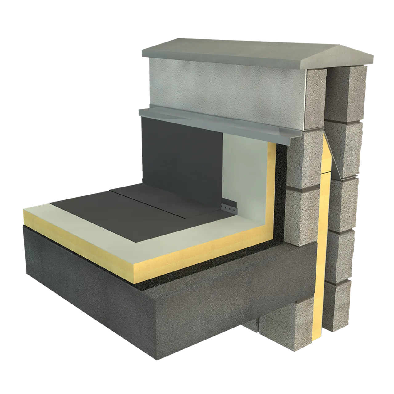 EcoTherm Eco-Bond Flat Roof Insulation Board - 1200mm x 1200mm x 90mm (Pack of 3 sheets 4.32m2)