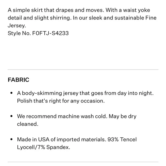 EILEEN FISHER L Fine Jersey Flare Skirt in Goldenrod • Yellow Gold Midi Length