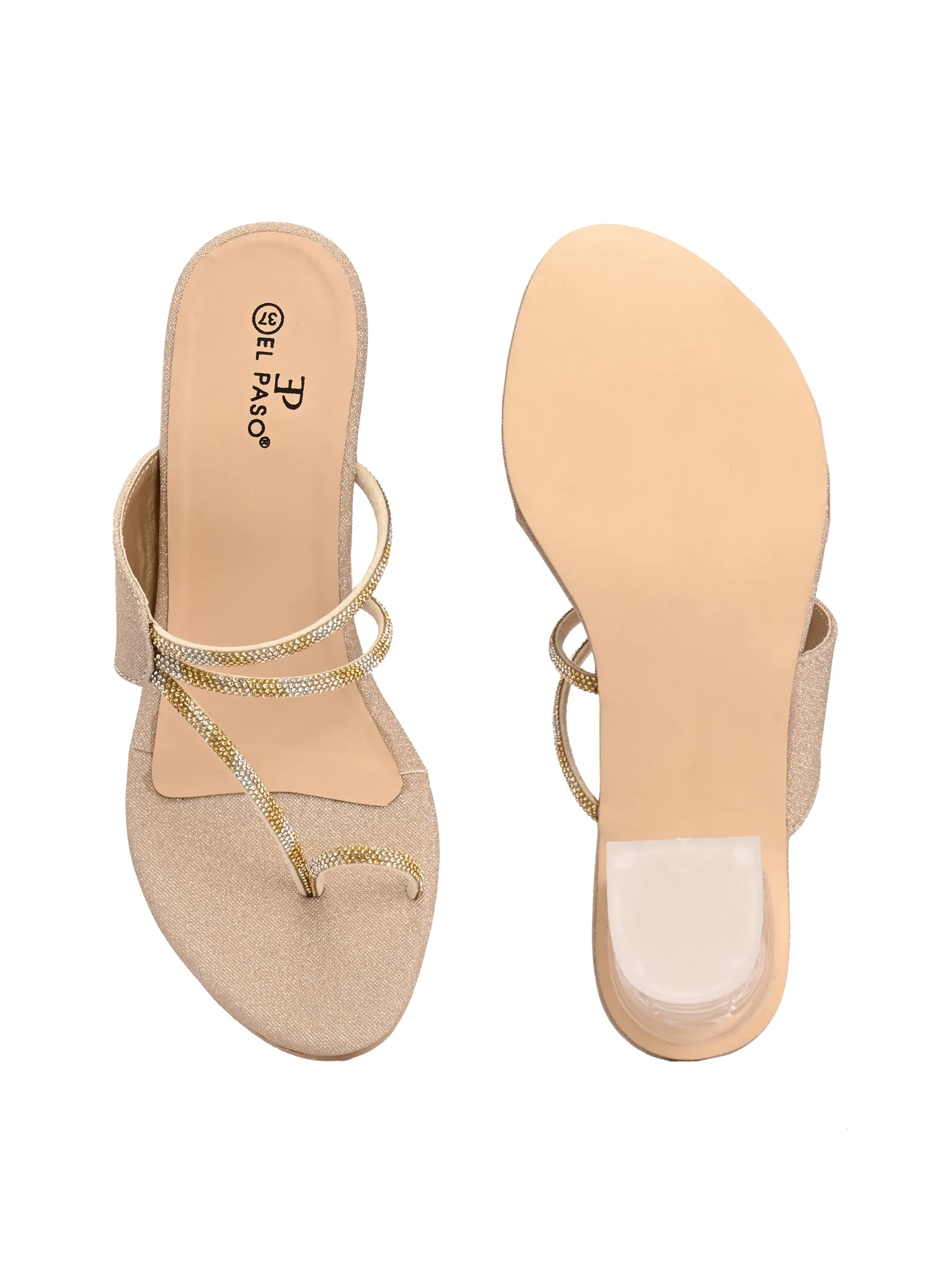 El Paso Women Open Toe Block Heel Sandals