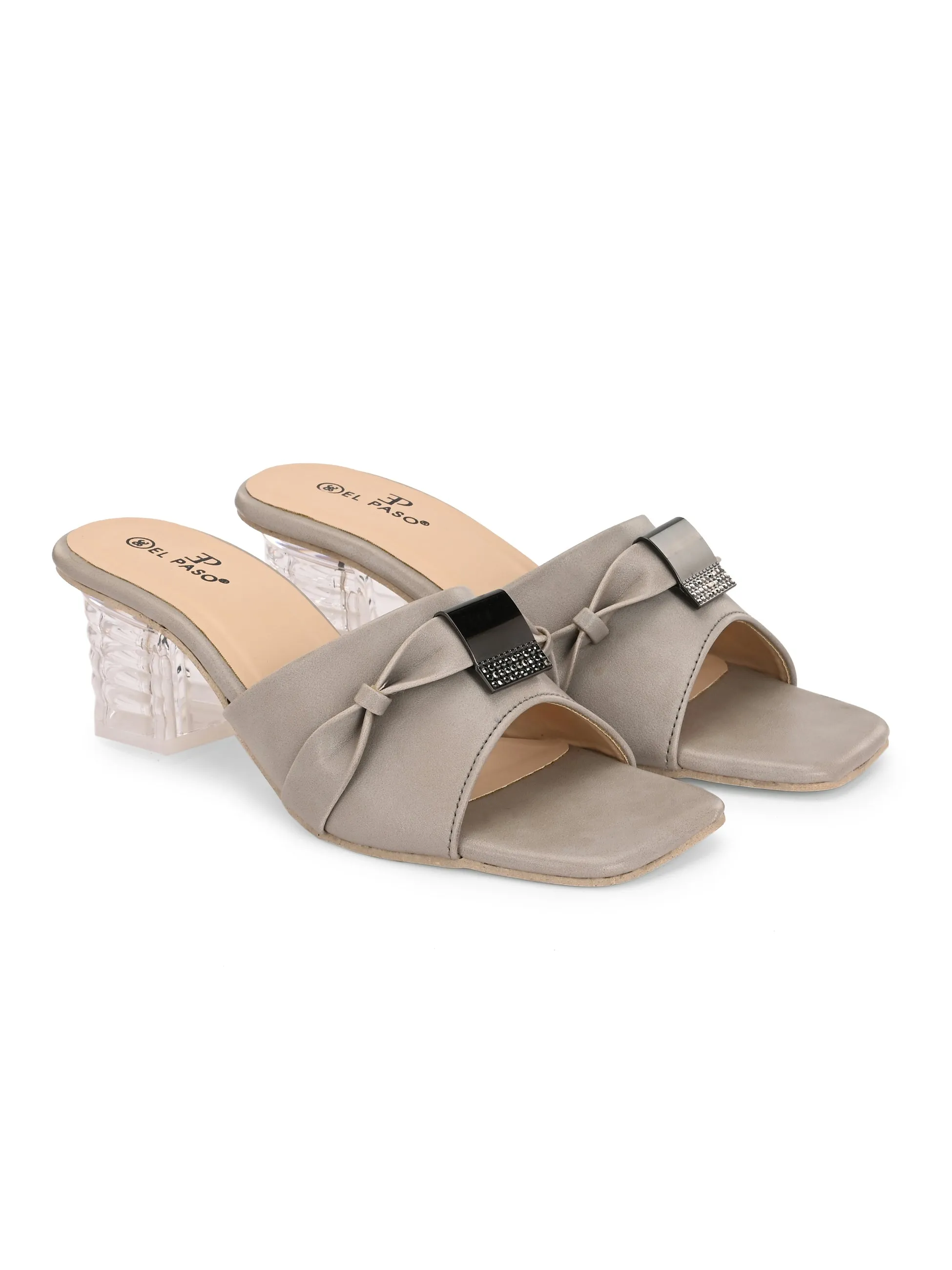 El Paso Women Open Toe Block Heel Sandals