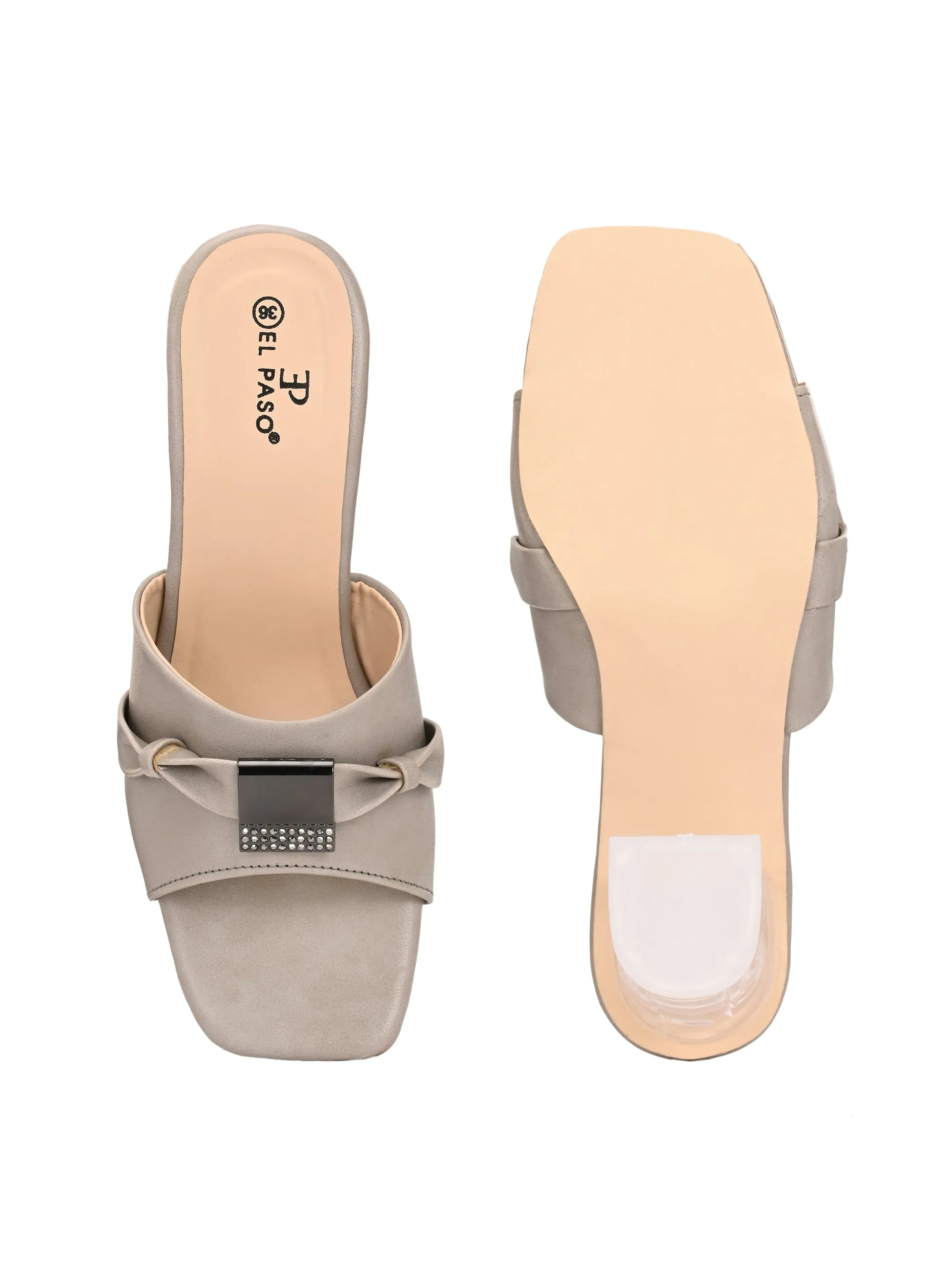 El Paso Women Open Toe Block Heel Sandals