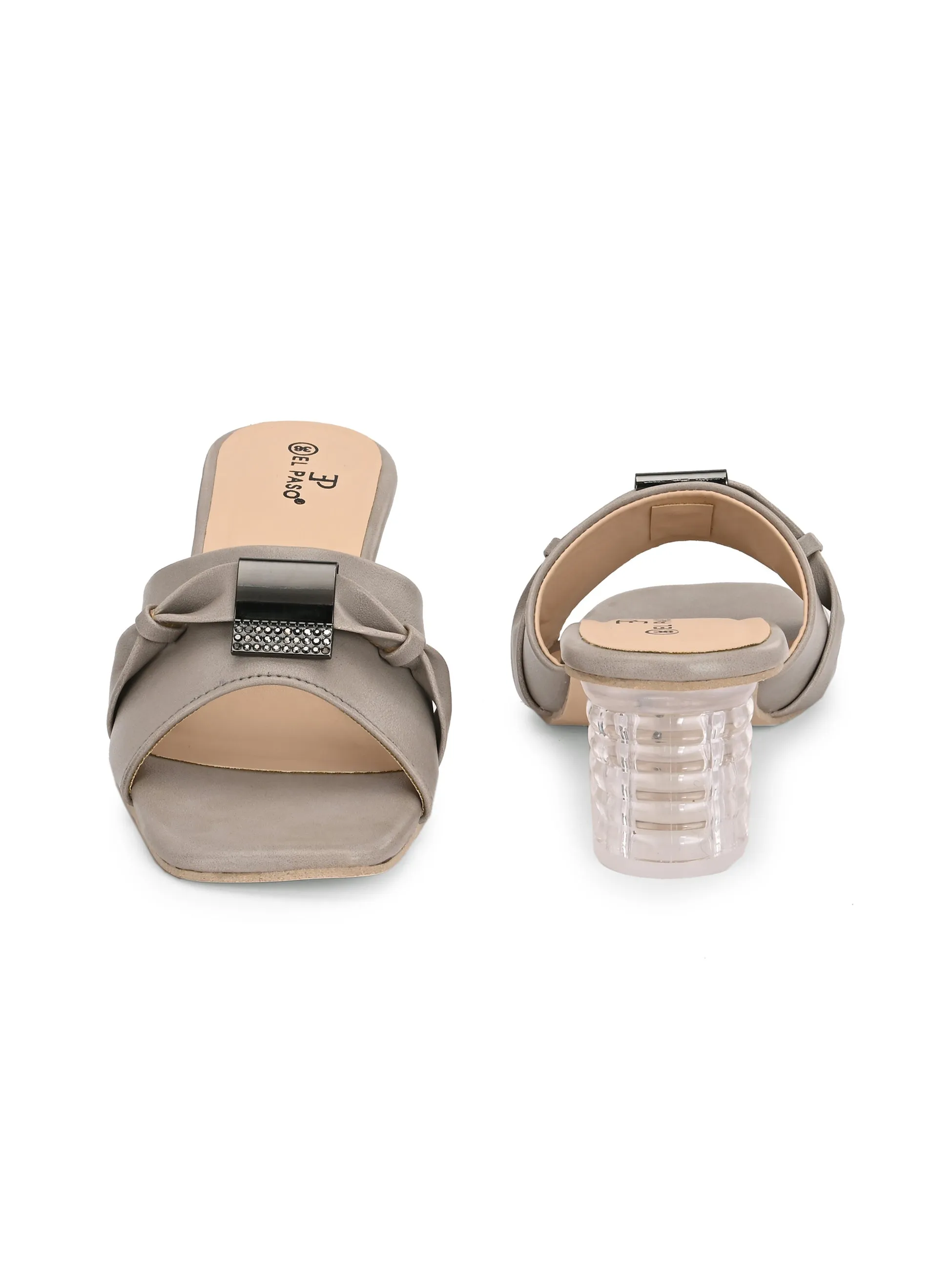 El Paso Women Open Toe Block Heel Sandals