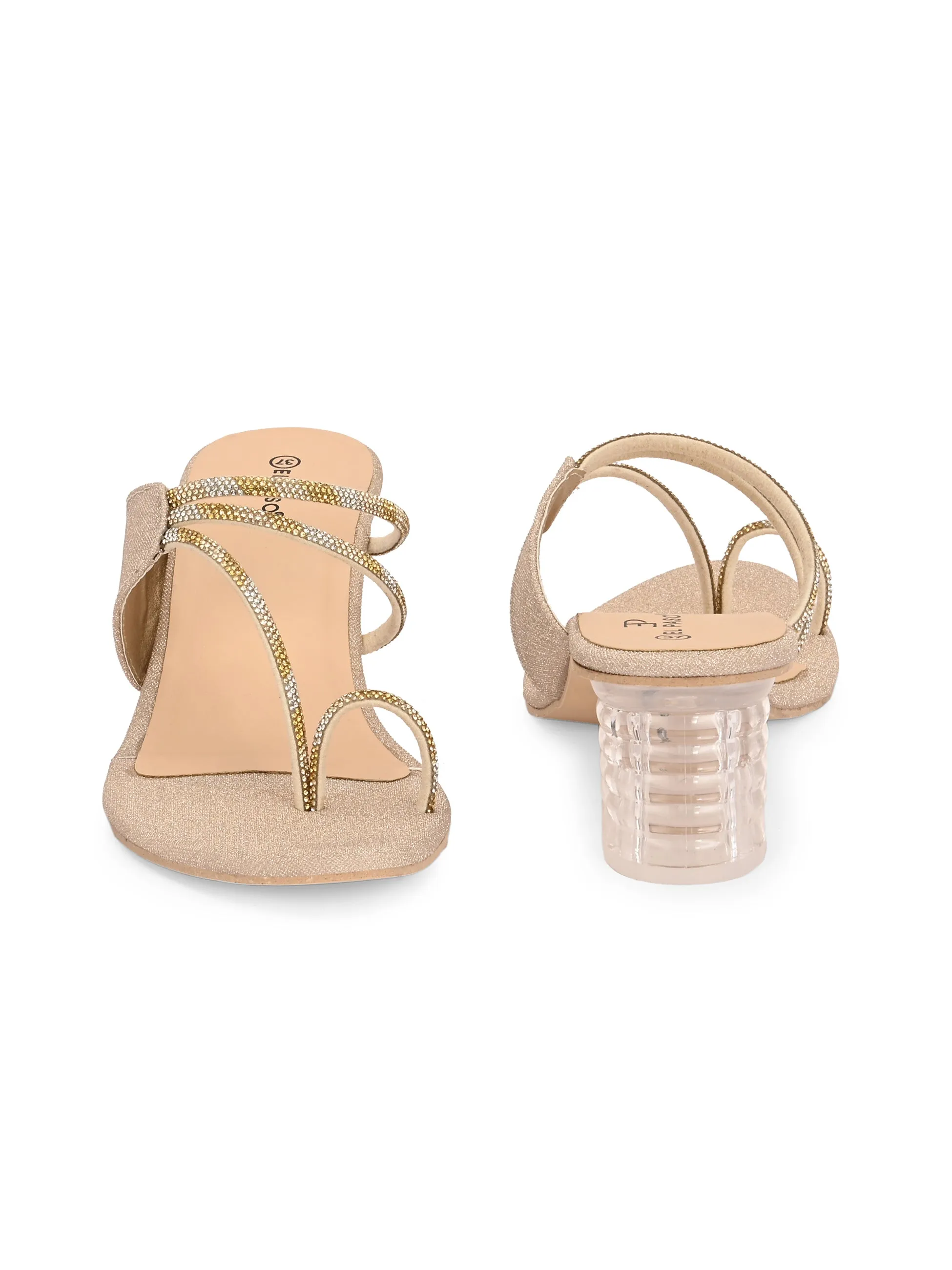 El Paso Women Open Toe Block Heel Sandals