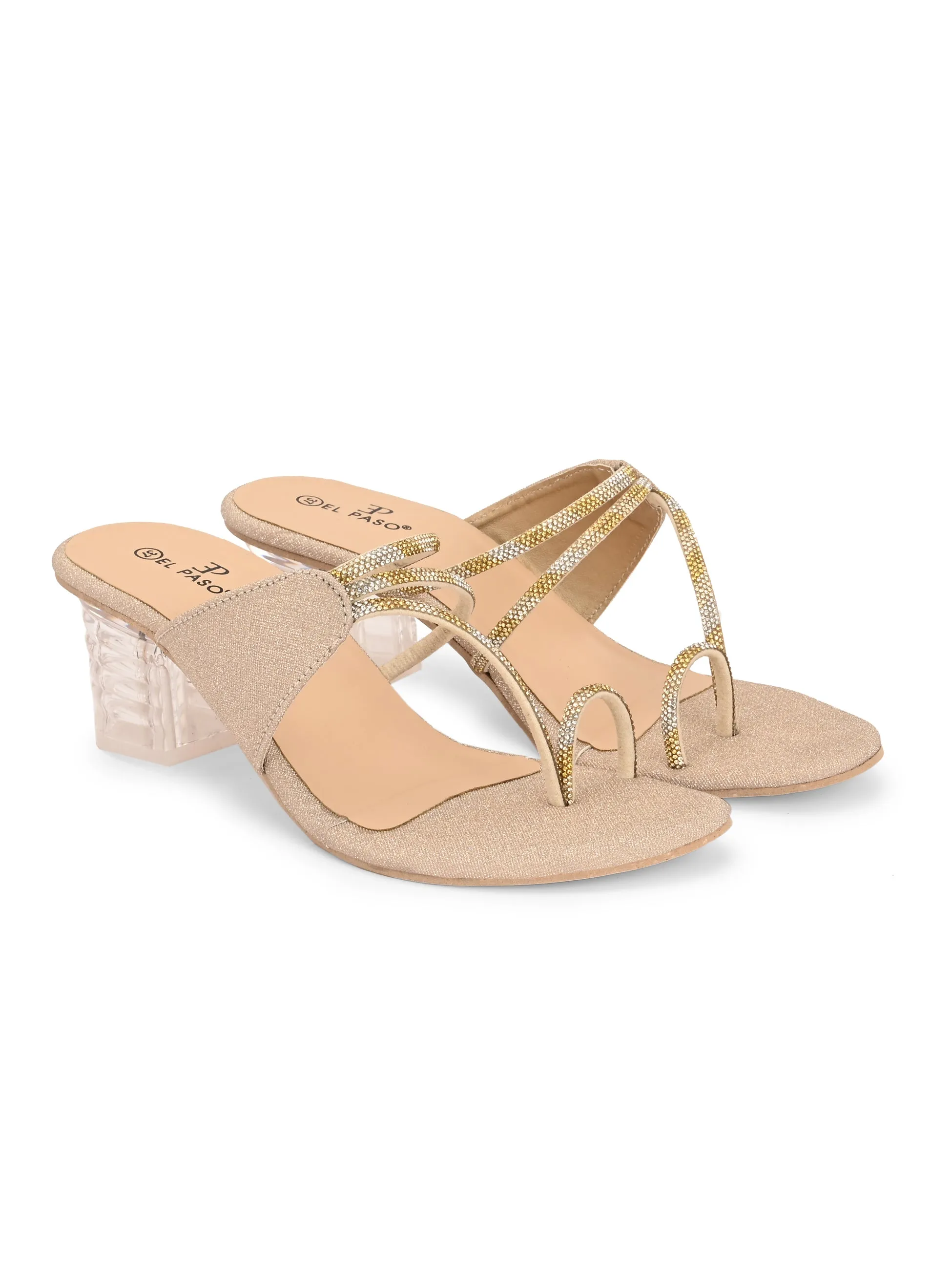 El Paso Women Open Toe Block Heel Sandals
