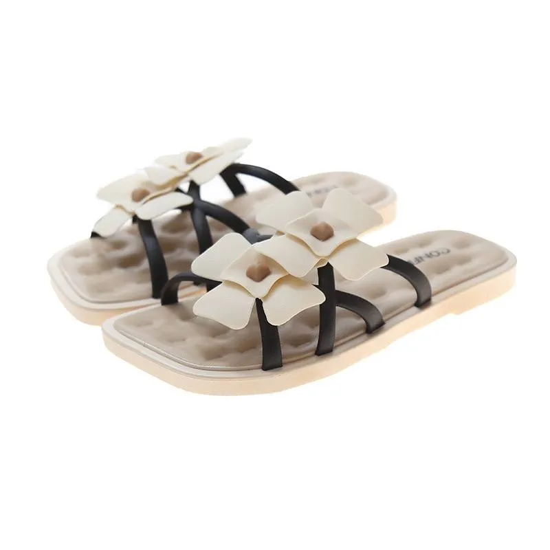 Elegant Floral Strappy Sandals