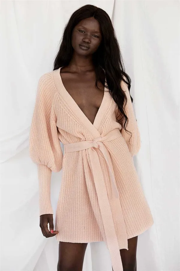 Elle Knit Dress - Pink