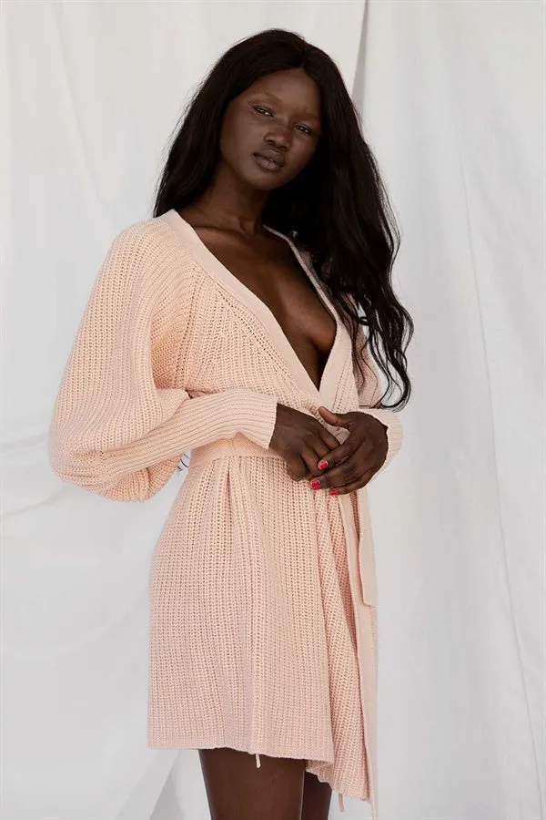 Elle Knit Dress - Pink