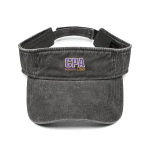 Embroidered Denim visor