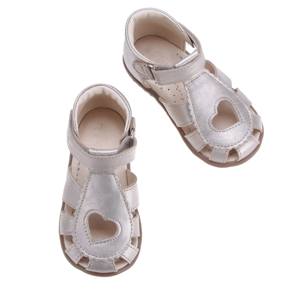 Emel Champagne Gold Heart Sandal