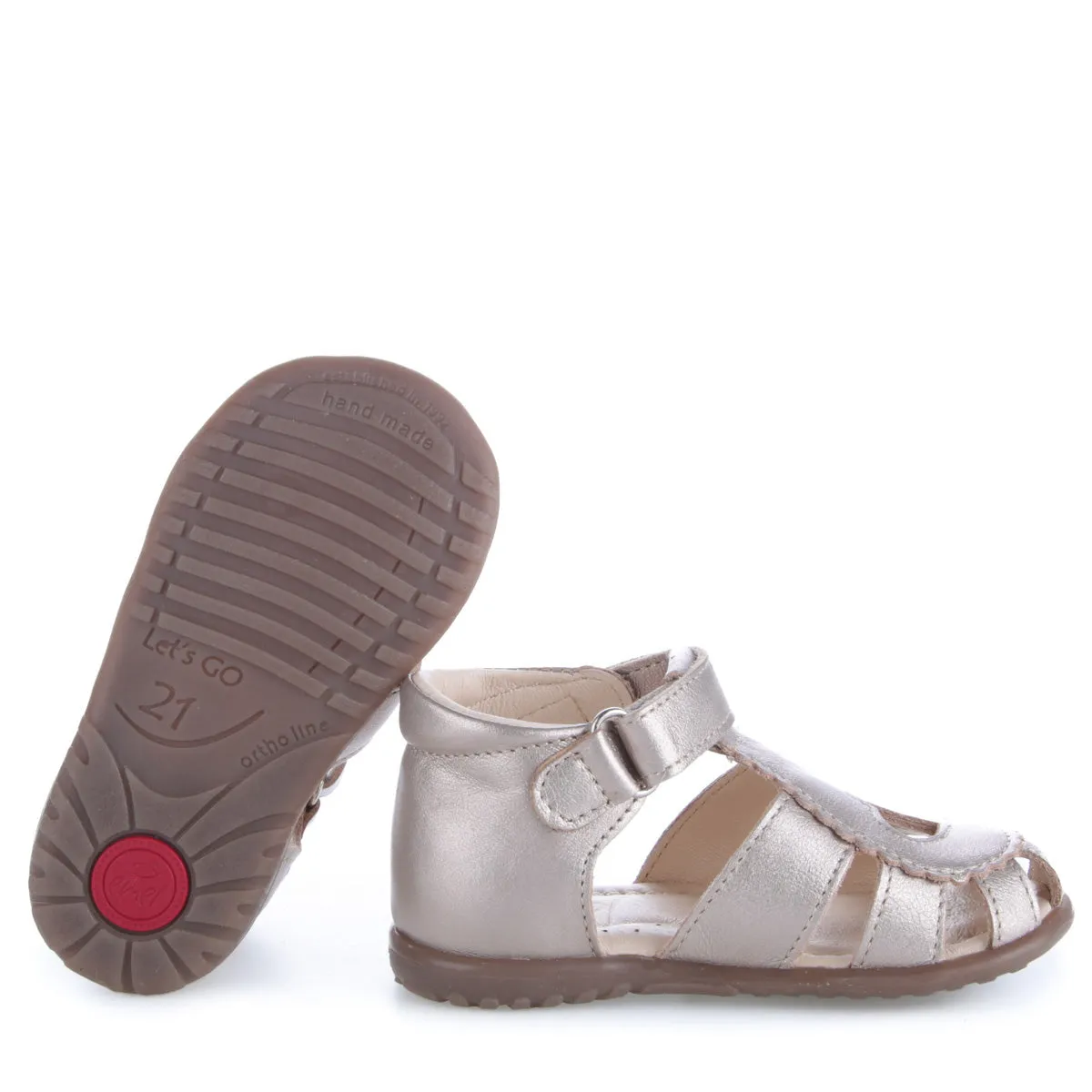 Emel Champagne Gold Heart Sandal