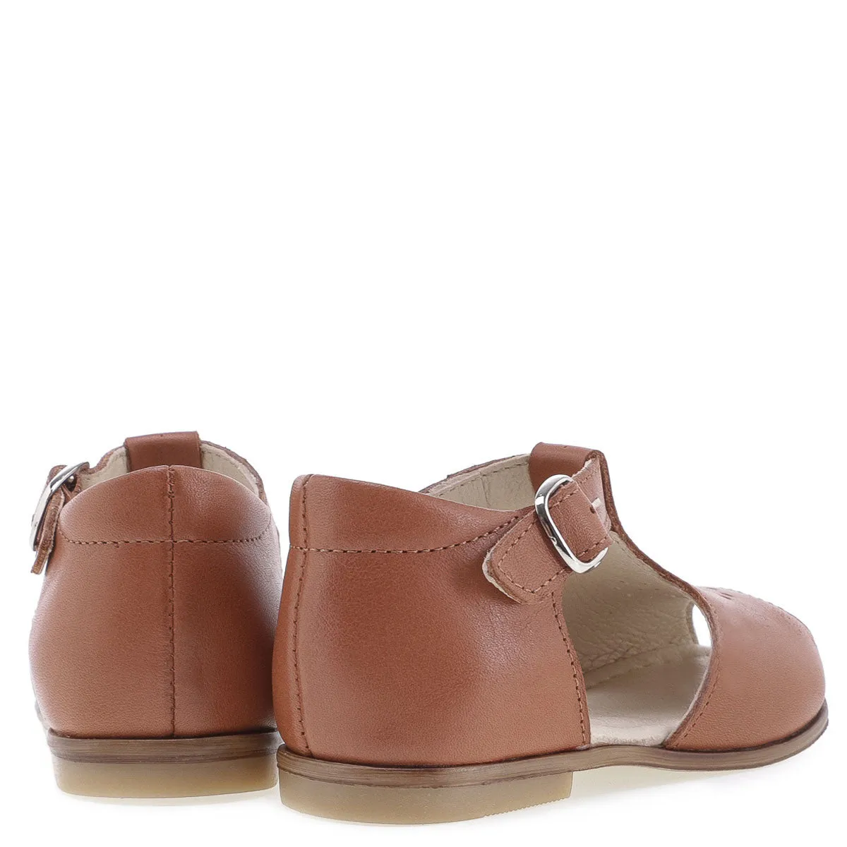 Emel Luggage Peep Toe Buckle Sandal