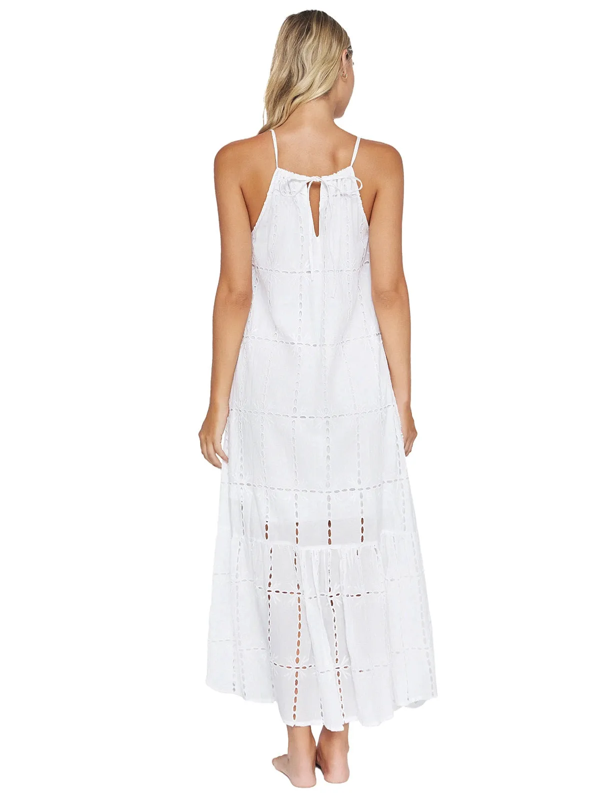Eyelet Long Dress