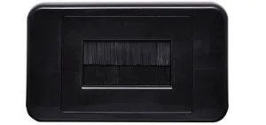 Flat Black Brush Entry Wallplate