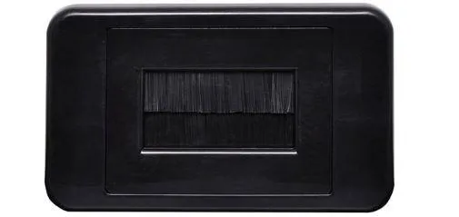 Flat Black Brush Entry Wallplate