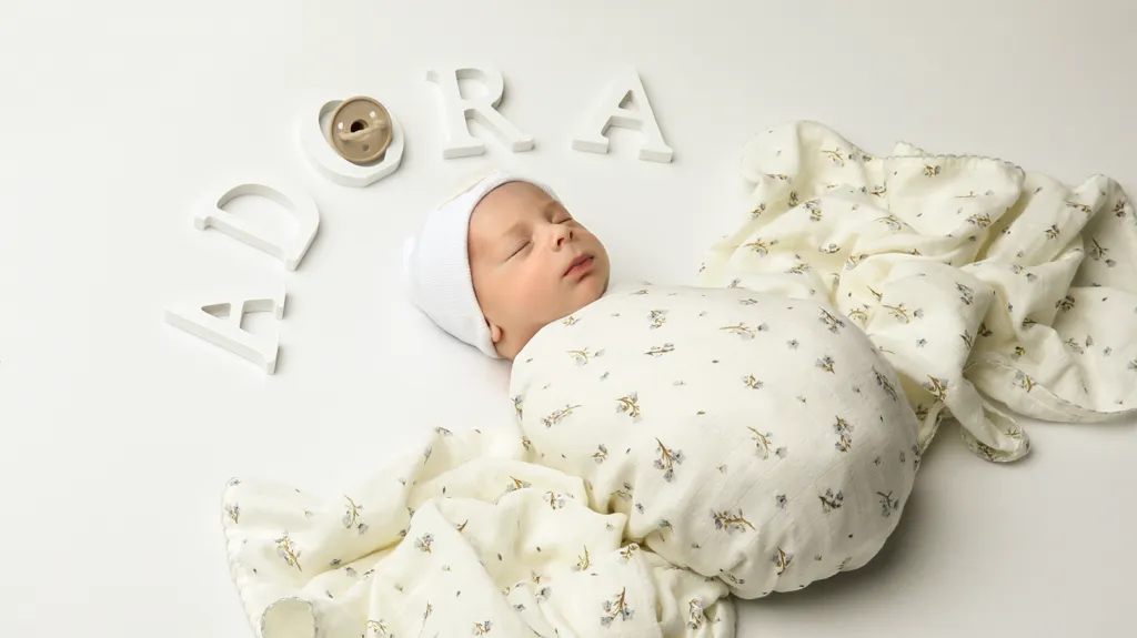 Floral Boys Swaddle by Adora