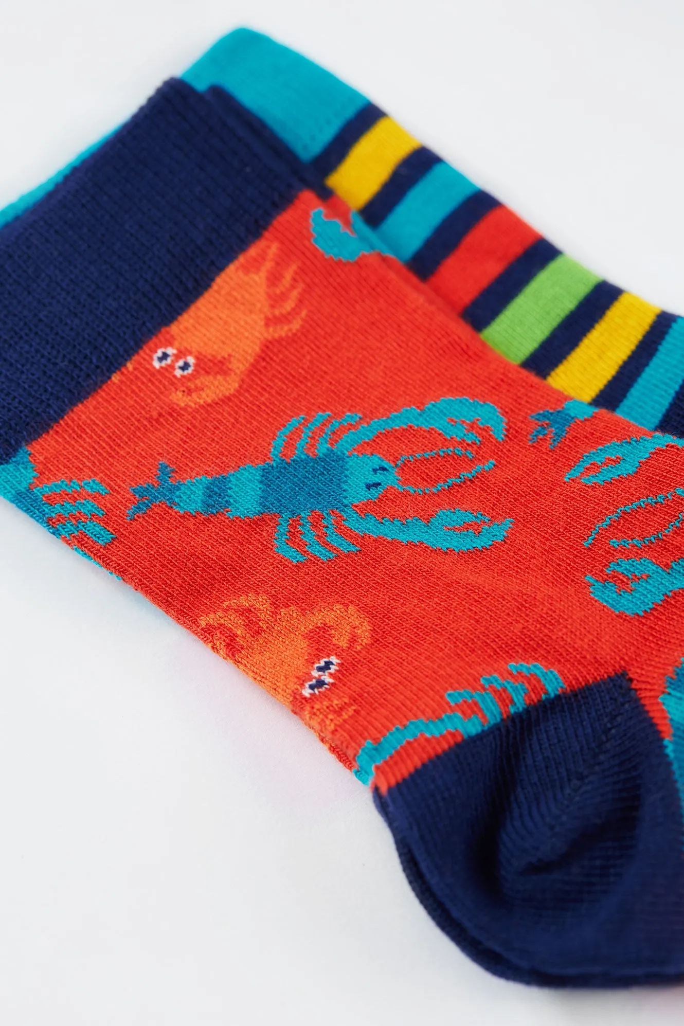 Frugi Organic Socks -	 Rock My Socks 3 Pack, Deep Water, Multipack