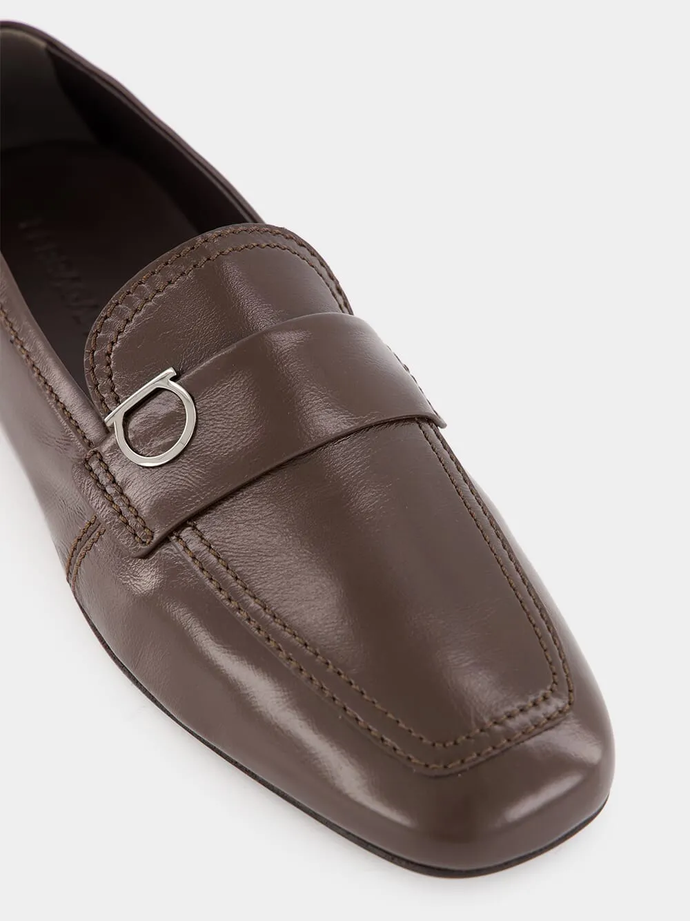 Gancini Bit Calfskin Loafer