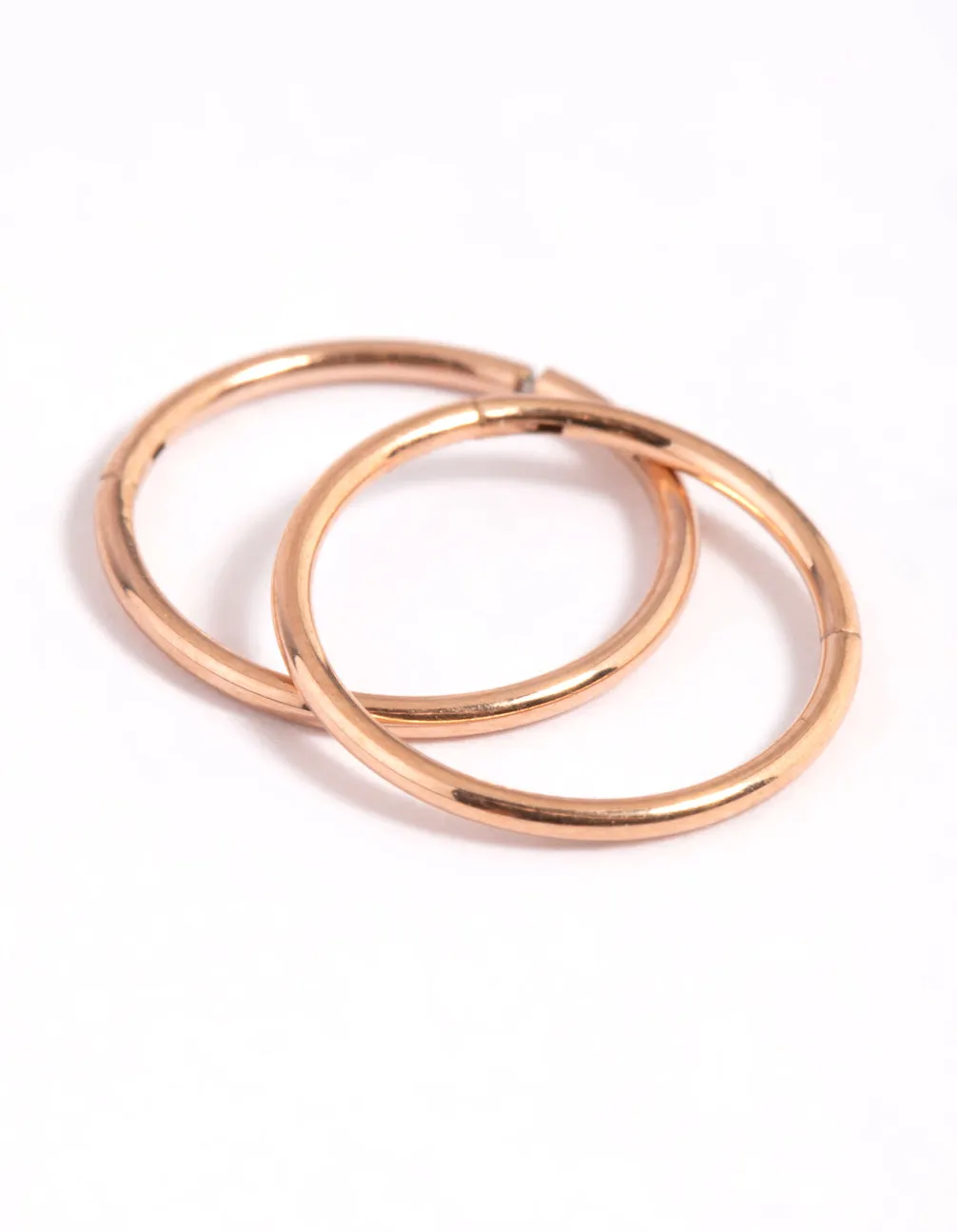 Gold Plated Surgical Steel Fine  Sleeper Earrings 10MM