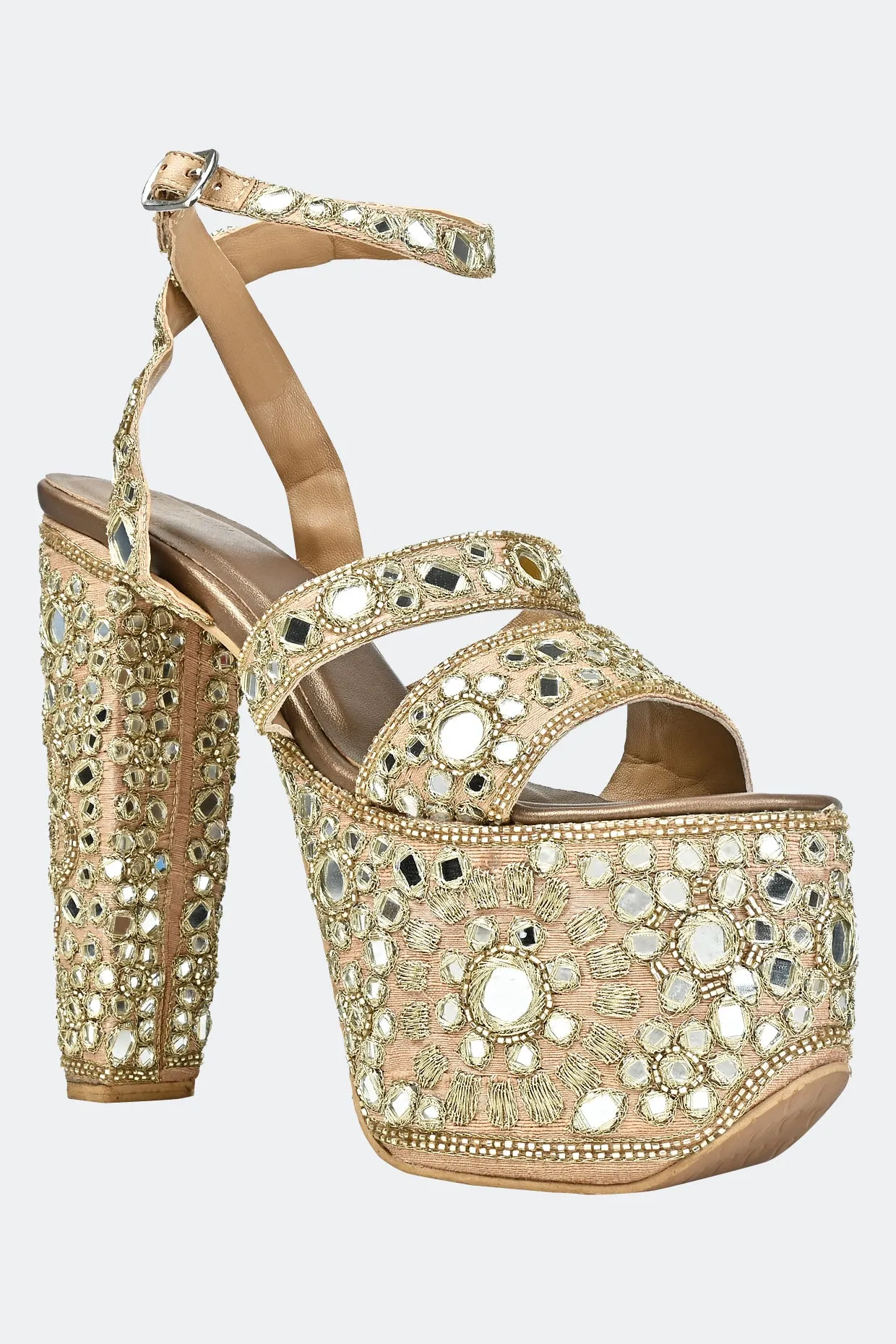 Golden Hour Platform Heels For Women