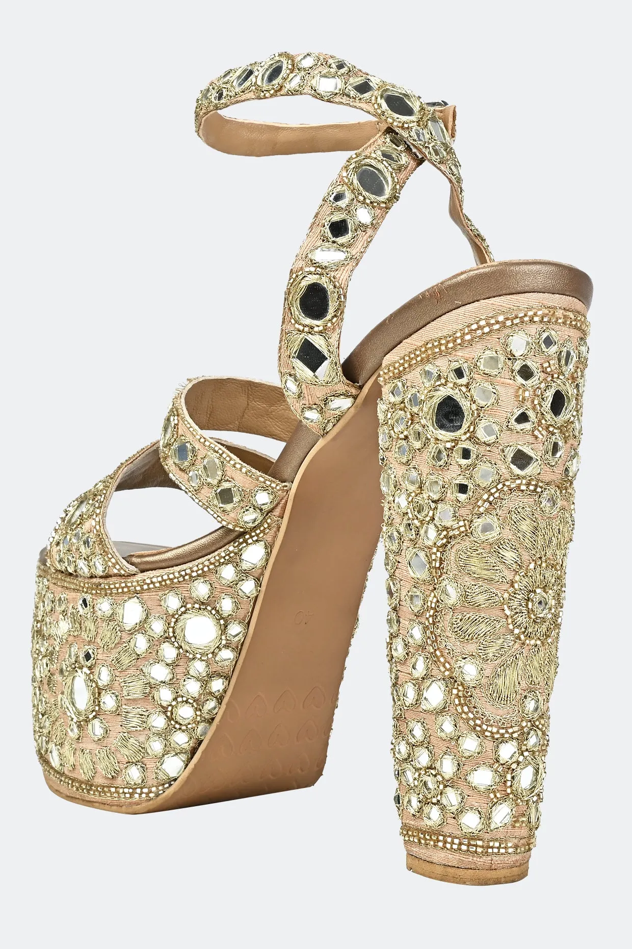 Golden Hour Platform Heels For Women