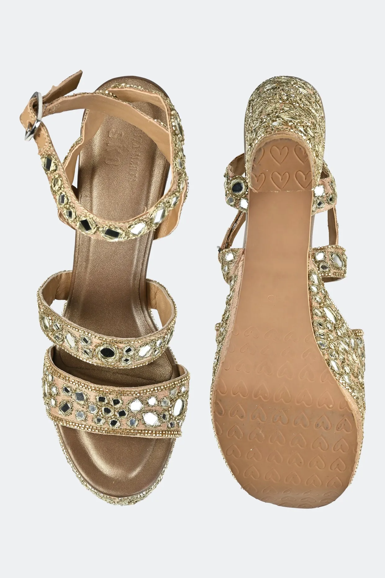 Golden Hour Platform Heels For Women