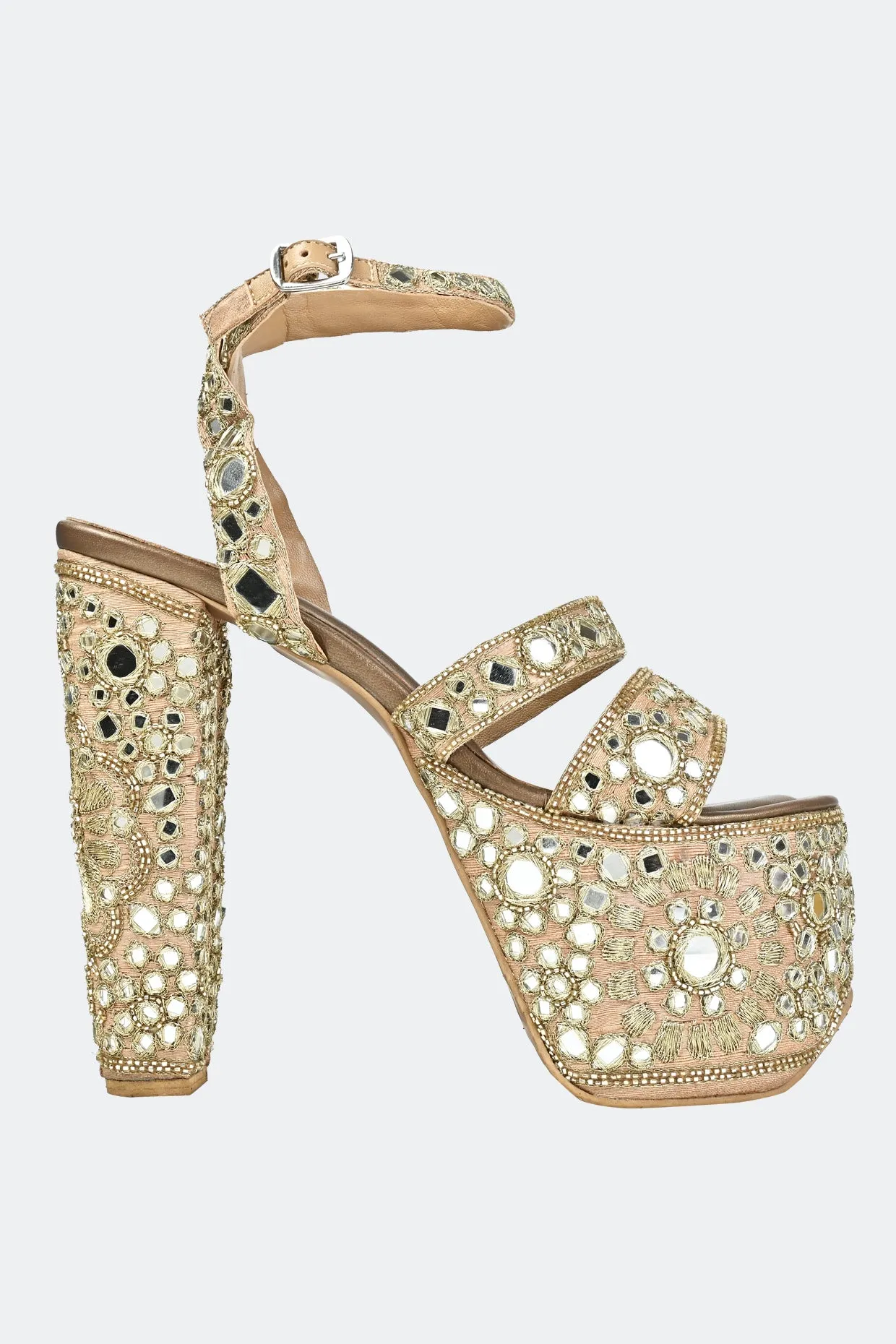 Golden Hour Platform Heels For Women