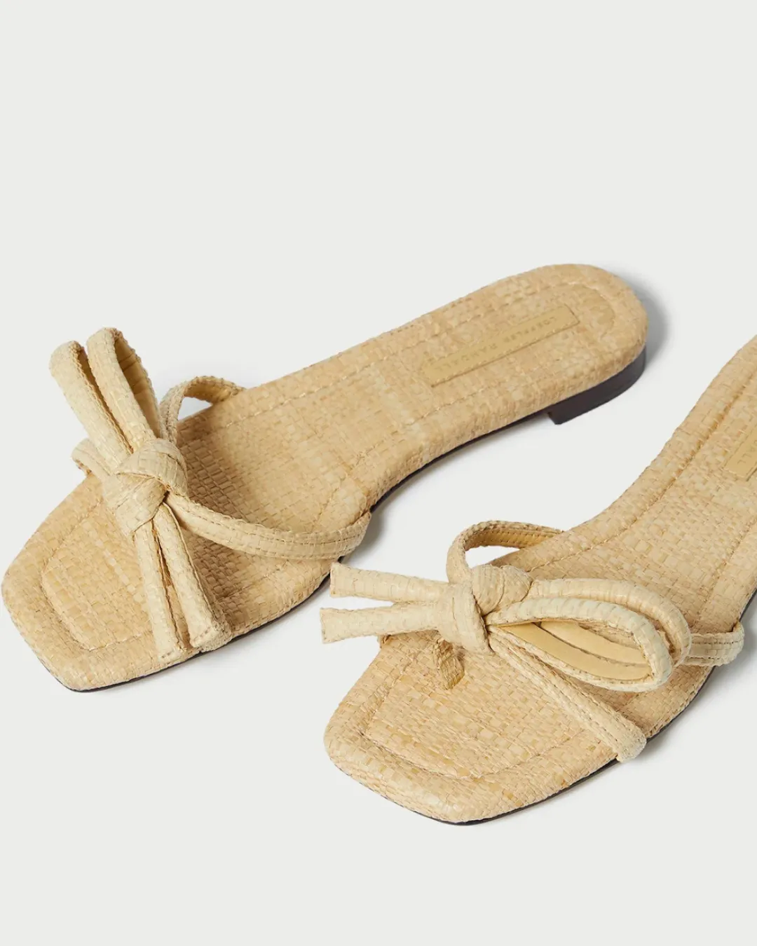 HADLEY LEATHER BOW FLAT SANDAL
