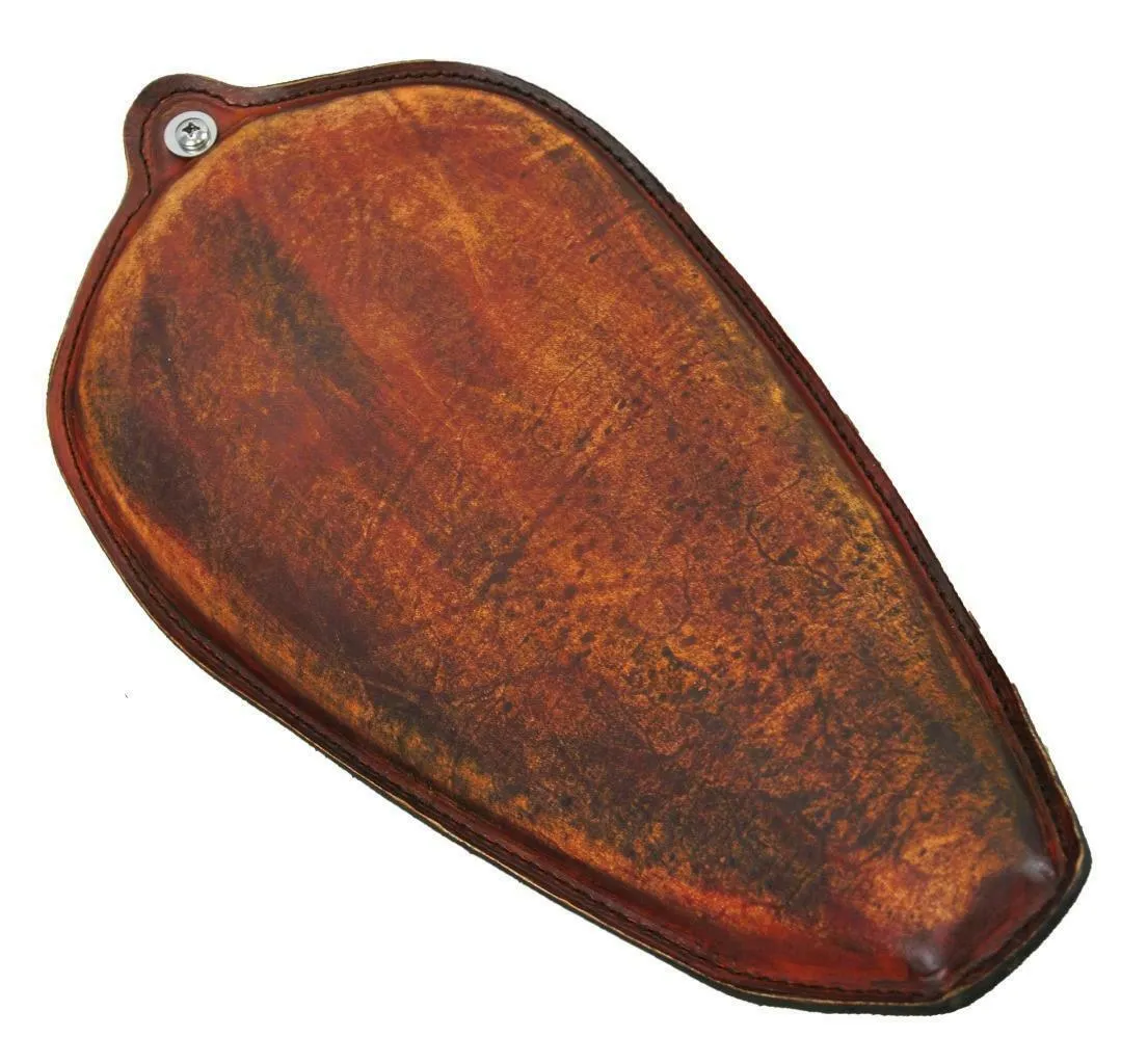 Harley Sportster 1982-2003 Brown Distressed Leather On The Frame Seat  Steel USA