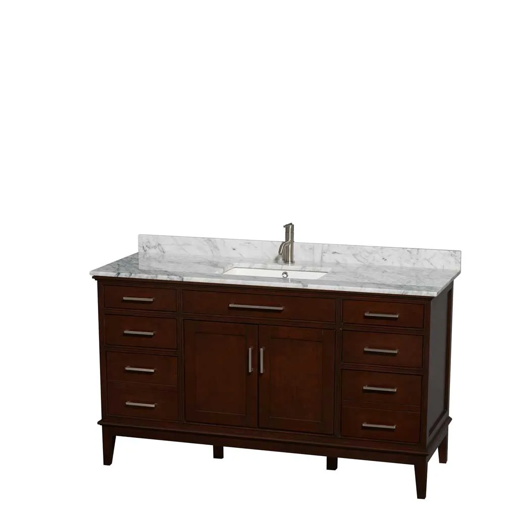 Hatton 60" Single Bathroom Vanity in Dark Chestnut