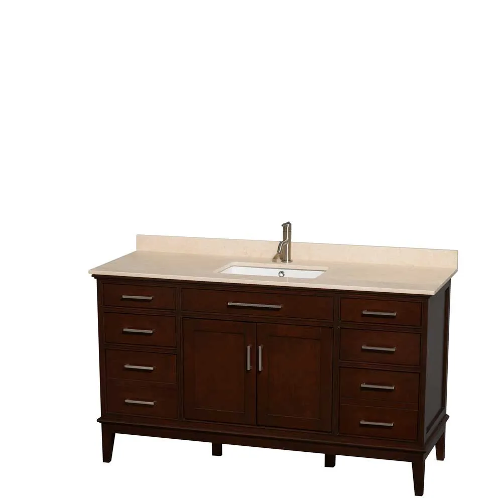 Hatton 60" Single Bathroom Vanity in Dark Chestnut