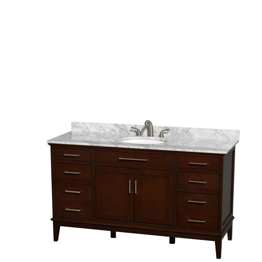 Hatton 60" Single Bathroom Vanity in Dark Chestnut