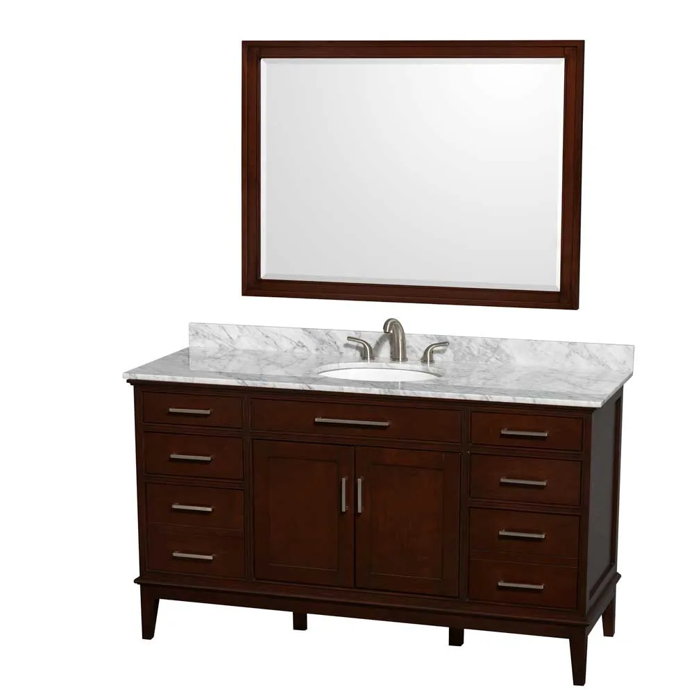 Hatton 60" Single Bathroom Vanity in Dark Chestnut