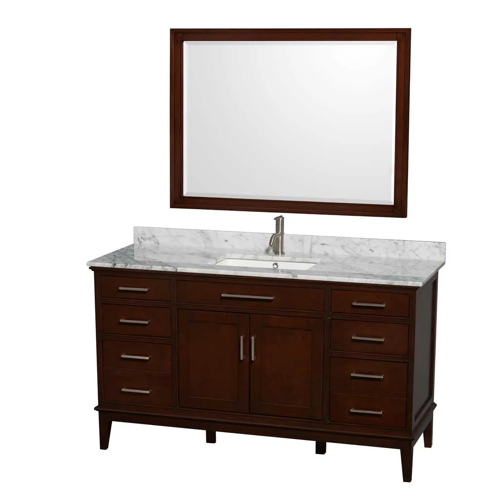 Hatton 60" Single Bathroom Vanity in Dark Chestnut