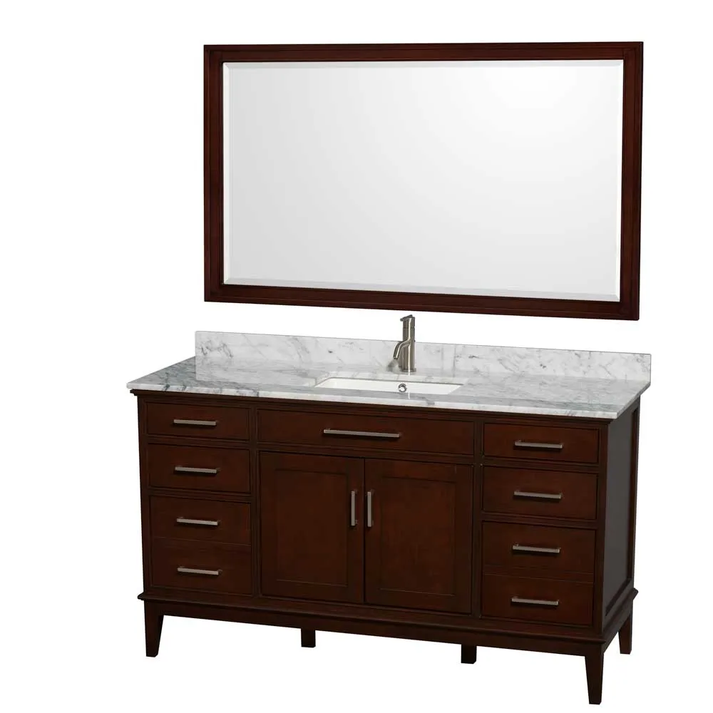Hatton 60" Single Bathroom Vanity in Dark Chestnut