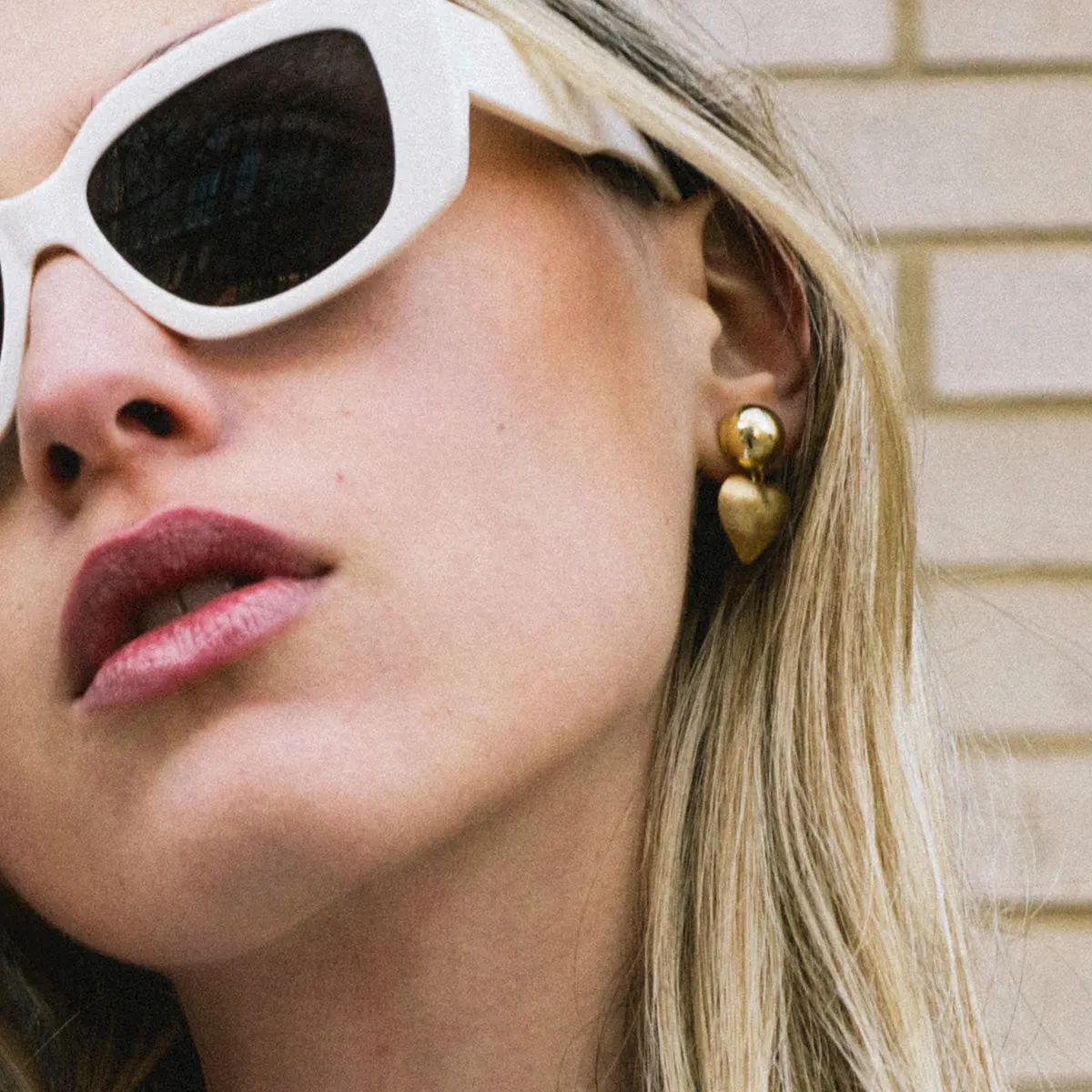 Heart Drop of Love Studs