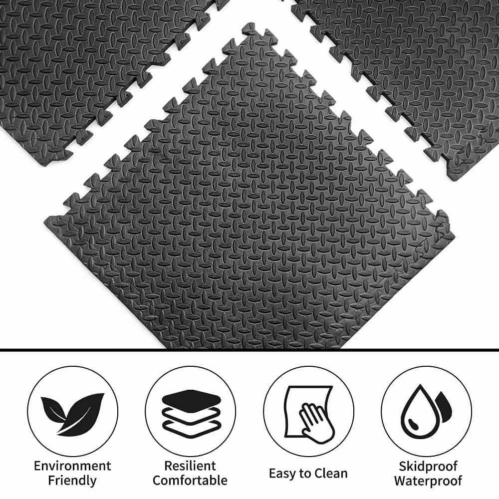 Interlocking Exercise Mat- 2cm Thick, Set of 6 tiles