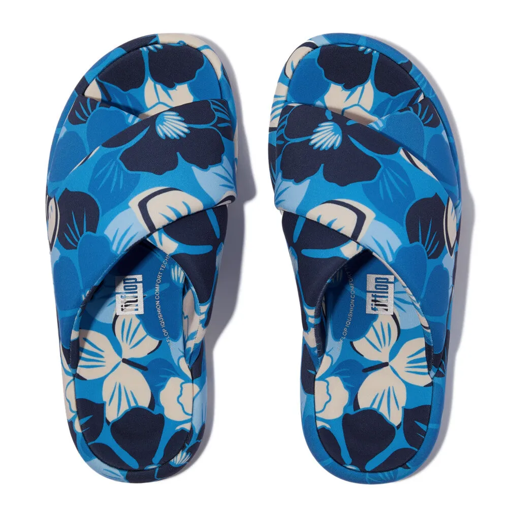 IQUSHION D-Luxe Padded Flowerz Cross Slides