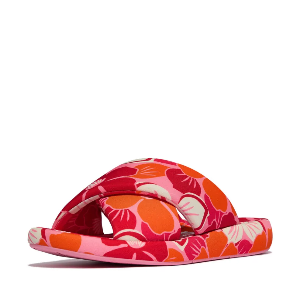 IQUSHION D-Luxe Padded Flowerz Cross Slides