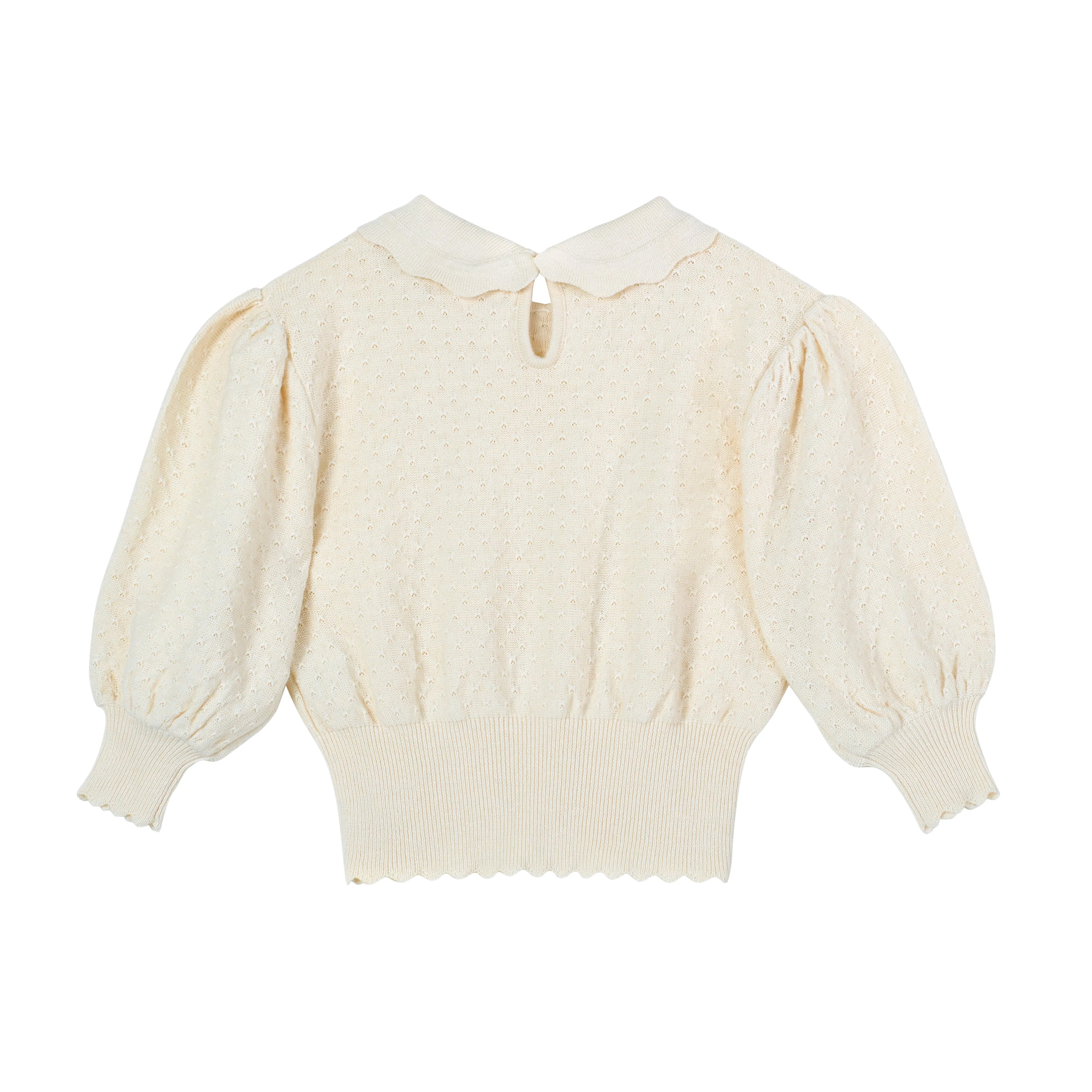 Iris cream top by C'era Una Volta