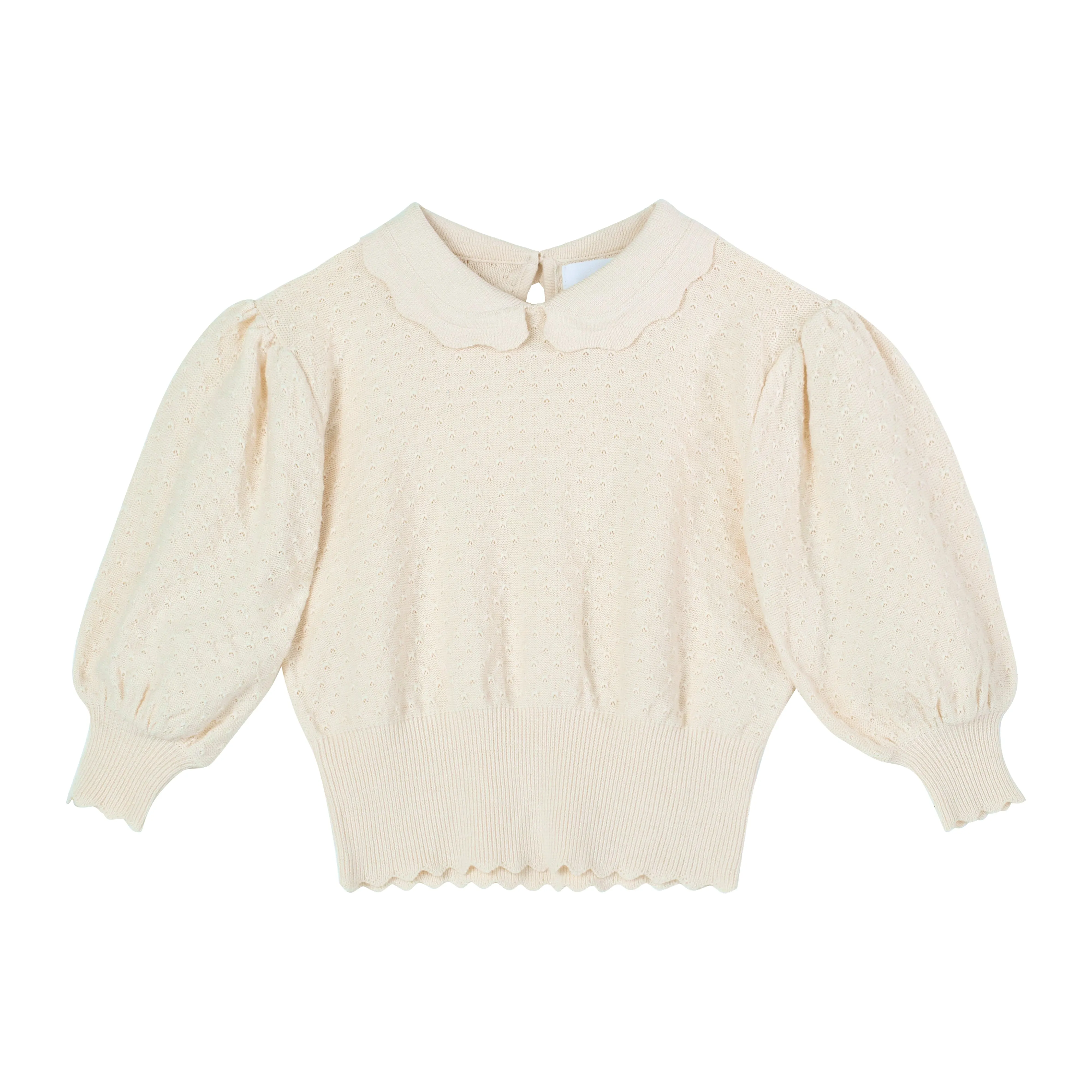 Iris cream top by C'era Una Volta