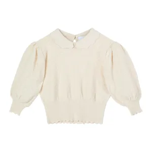 Iris cream top by C'era Una Volta