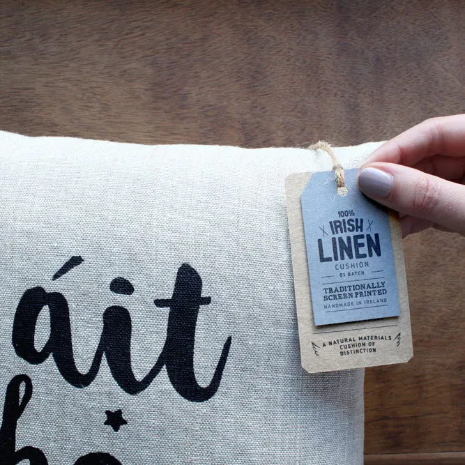 Irish Language Gifts | Cushion | Irish Linen Throw Pillow - Áit Shona