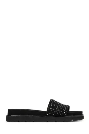 Joella Sandal - Black Embellished